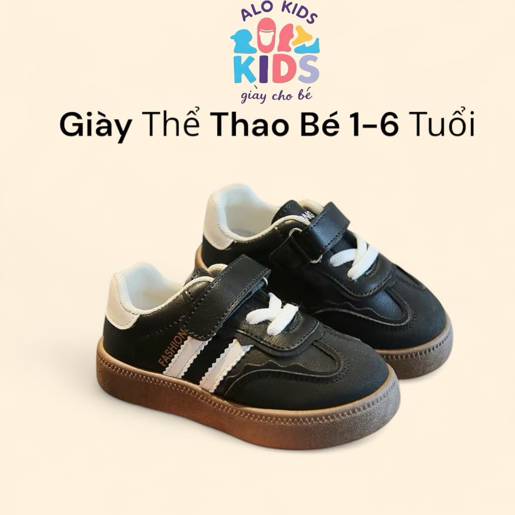 Giày thể thao das 2 sọc cho bé 1- 6 tuổi chất da êm chân
