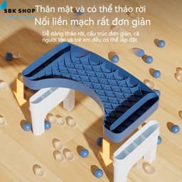 Ghế Kê Chân Toilet Chống Táo Bón, Ghế Để Chân Đi Vệ Sinh Dày Dặn Tiện Dụng Chống Trượt 9