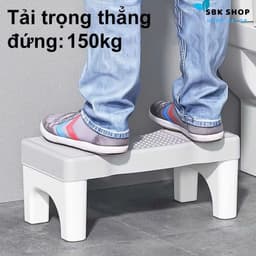 Ghế Kê Chân Toilet Chống Táo Bón, Ghế Để Chân Đi Vệ Sinh Dày Dặn Tiện Dụng Chống Trượt 6