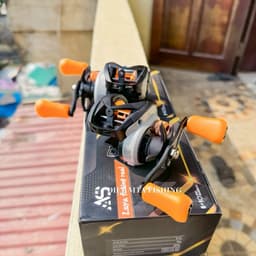 (TẶNG DÙ + KHOÁ) Máy câu cá máy Ngang AS ABL 3000 (thiết kế giống máy Max 4STX) chuyên câu lure lóc ,chẽm 3