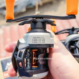 (TẶNG DÙ + KHOÁ) Máy câu cá máy Ngang AS ABL 3000 (thiết kế giống máy Max 4STX) chuyên câu lure lóc ,chẽm 5
