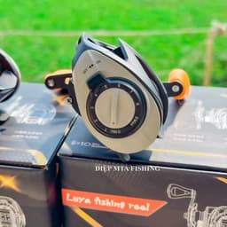 (TẶNG DÙ + KHOÁ) Máy câu cá máy Ngang AS ABL 3000 (thiết kế giống máy Max 4STX) chuyên câu lure lóc ,chẽm 6