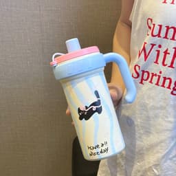 👉 Bình Giữ Nhiệt Puppy 1000ML Inox 316 Siêu Cute Giữ Nhiệt Lâu Cho Nước Nóng Lạnh 5
