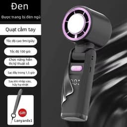 Quạt sò lạnh K801 – Pin 6000mAh – 100 cấp độ gió – Tích hợp đèn pin 9
