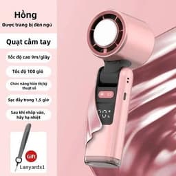 Quạt sò lạnh K801 – Pin 6000mAh – 100 cấp độ gió – Tích hợp đèn pin 7