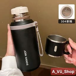 BÌNH GIỮ NHIỆT JOIN HANDS INOX 316 CAO CẤP 600ML – NẮP LÀM CỐC- CÓ LỌC TRÀ TIỆN LỢI 9
