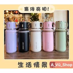 BÌNH GIỮ NHIỆT JOIN HANDS INOX 316 CAO CẤP 600ML – NẮP LÀM CỐC- CÓ LỌC TRÀ TIỆN LỢI 1