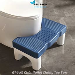 Ghế Kê Chân Toilet Chống Táo Bón, Ghế Để Chân Đi Vệ Sinh Dày Dặn Tiện Dụng Chống Trượt 2