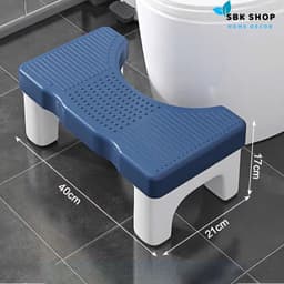 Ghế Kê Chân Toilet Chống Táo Bón, Ghế Để Chân Đi Vệ Sinh Dày Dặn Tiện Dụng Chống Trượt 1
