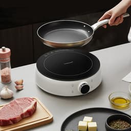 Bếp Điện Từ Mini LocknLock Mini Induction Cooker EJI126IVY 1500W, Hàng Chính Hãng - JoyMall 4