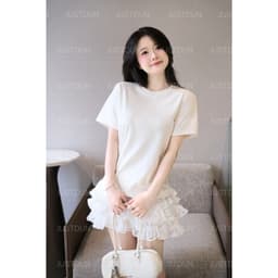 Áo Thun Nữ Baby Tee Trơn JUSTDUN A4 - Cotton 2 Chiều Co Giãn, Mềm Mại, Êm Ái, Thoải Mái, Thoáng Mát 7