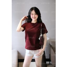 Áo Thun Nữ Baby Tee Trơn JUSTDUN A4 - Cotton 2 Chiều Co Giãn, Mềm Mại, Êm Ái, Thoải Mái, Thoáng Mát 8