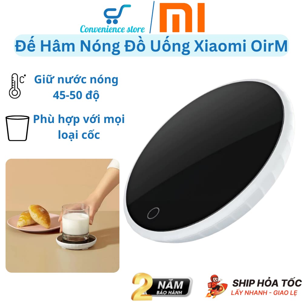 Đế Hâm Nóng Đồ Uống Xiaomi OirM Làm Nóng Cà Phê Sữa Phù hợp mọi loại cốc Giữ Nhiệt Độ 45 - 55 ºC