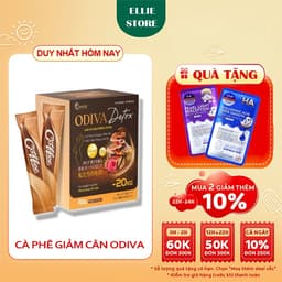 Cà phê giảm mỡ Odiva Coffee tan mỡ cực mạnh, xuống kí cấp tốc TPCN Không phải thu.ốc Hộp 15 Gói 1