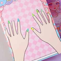 Hộp 20 Quyển Dán Trang Điểm Sticker Dán Thay Váy Loại To 3