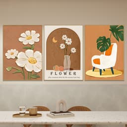 Bộ 3 Tranh Canvas Treo Tường Mèo Dễ Thương, Trang Trí Phòng Ngủ, Phòng Bếp, HomestayTranh vải 6