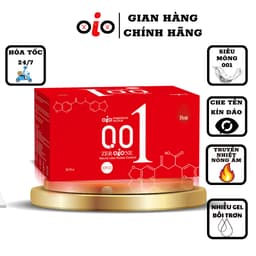 Bao cao su siêu mỏng 001 OiO có gai kéo dài thời gian bcs nhiều gel bôi trơn chống xuất tinh sớm 2