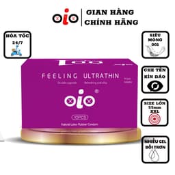 Bao cao su siêu mỏng 001 OiO có gai kéo dài thời gian bcs nhiều gel bôi trơn chống xuất tinh sớm 6
