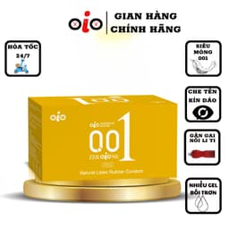 Bao cao su siêu mỏng 001 OiO có gai kéo dài thời gian bcs nhiều gel bôi trơn chống xuất tinh sớm 5