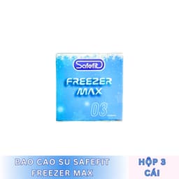 Bao Cao Su Safefit Freezer Max, Siêu mỏng, Mát Lạnh Hương Bạc Hà, Kéo Dài Thời Gian, Hộp 3 - 12c 5