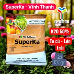 Phân bón lá Vĩnh Thạnh SuperKa 100g (Kali - Trung Lượng) giúp trái to, chắc, kháng bệnh tốt 2