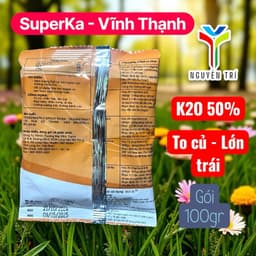 Phân bón lá Vĩnh Thạnh SuperKa 100g (Kali - Trung Lượng) giúp trái to, chắc, kháng bệnh tốt 4