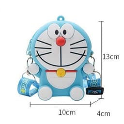 [Mới] Túi xách đeo chéo silicon hình đô rê mon doraemon, thời trang dễ thương đựng bao lì xì mỹ phẩm 4