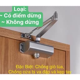 Tay Co Thủy Lực, Tay Đẩy Hơi - Củi Chỏ Hơi, Đóng Cửa Tự Động (Dừng 90 độ, Lực 25 -85kg) 8