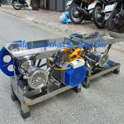 [NEW] Máy đùn thịt cua, thịt cá, ốc, xay sôi làm bánh năng suất cao 120kg/h - Máy inox BH 1 năm 2