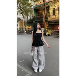 Áo cúp ngực Nữ dáng pelum bí phồng chất gió sần OLD SCHOOL, đi biển , đi chơi phong cách mẫu mới 2025 m6021 8