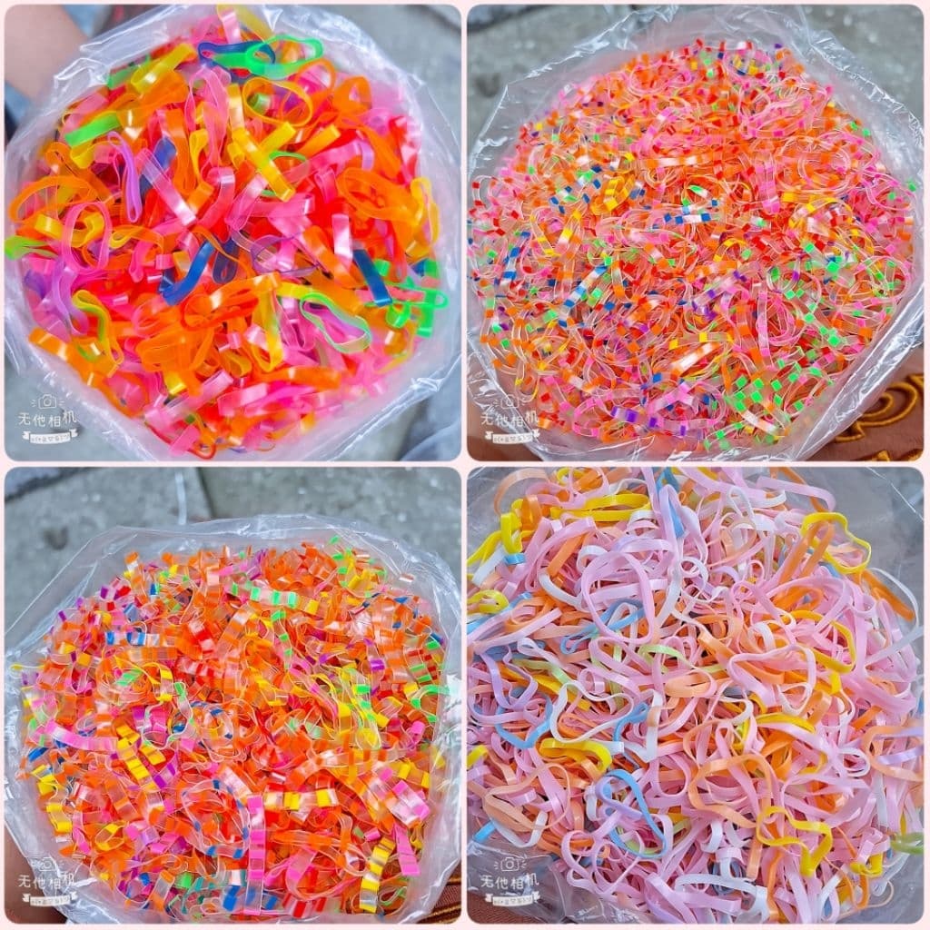 Sỉ 1 kg thun buộc tóc loại dai bền