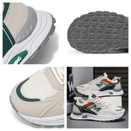 [TẶNG LÓT CSN] Giày Nam Đi Làm FASASTORE Sneaker Đế Cao Su Dày Êm Chân Phối Lưới Thoáng Khí  5