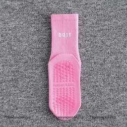 Tất Tập Yoga thể thao Pilates Doit Màu Trơn Sọc Silicon Chống Trơn Trượt Tất Thể Thao ( Tất màu) 8