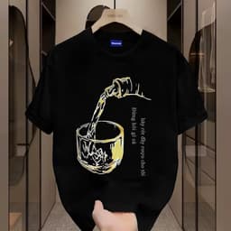 Áo thun Unisex Nam Nữ in hình WINE, chất cotton 100% - BOONE - BNE00250 2