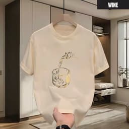 Áo thun Unisex Nam Nữ in hình WINE, chất cotton 100% - BOONE - BNE00250 3