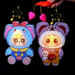 [Nhạc Việt] Đèn Lồng Đèn Trung Thu hai mảnh hình Baby Three Bé Ba dễ thương 7
