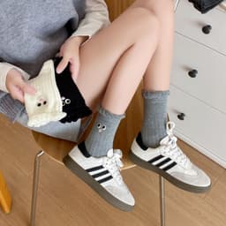 Tất Vớ Nữ Cổ Bèo Icon Mắt Tròn Cute Chất Cotton Phong Cách Hàn Quốc tt80 7