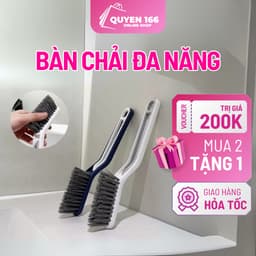 Bàn Chải Đa Năng, Bàn Chải Vệ Sinh Kẽ Hở Kèm Gắp Rác 2 IN 1 Đa Năng 1
