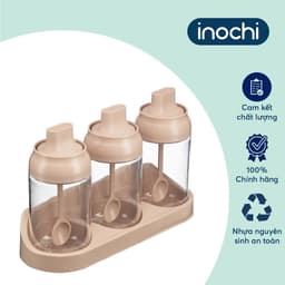 Bộ 2 - 3 Lọ Gia Vị Inochi Tritan Yoko | Sang Trọng, Tiện Lợi, An Toàn - Phong Cách Nhật Bản 2