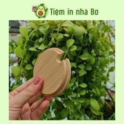 Nắp Gỗ Tre Tự Nhiên Đậy Ly, Cốc Uống Trà, Cà Phê Thân Thiện Môi Trường, có lỗ để thìa, kiểu dáng sang trọng 4