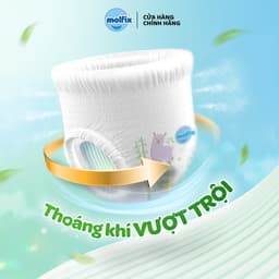 [Mua 3 gói_Chọn QUÀ trong giỏ] Tã/bỉm dán Molfix Thiên nhiên Super Jumbo đủ các size S80/ M76/ L68/ XL64/ XXL 8
