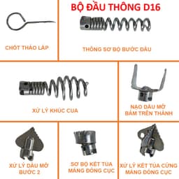 Dây lò xo thông tắc loại dày đoạn 2,5 / đoạn đường kính 16mm 7