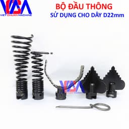 Bộ đầu thông sử dụng cho dây lò xo đường kính 22mm 1