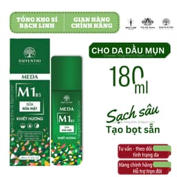 Sữa Rửa Mặt Bọt M1B5 Duyên Thị 180ML - CHO DA DẦU NHỜN, DỊU NHẸ, SẠCH SÂU - Cải tiến từ SRM Tạo Bọt Vitamin B5 1
