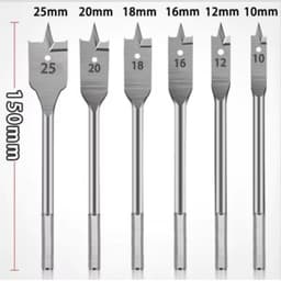 Bộ 6 𝗠ũ𝗶 𝗞𝗵𝗼𝗮𝗻 khoét lỗ gỗ nhựa đa năng hình đuôi cá chuôi lục giác 6mm Diy - 2