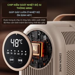Máy Sấy Giày Dép Khử Mùi Đa Năng Edison Home 4 Cánh Tia UV Kháng Khuẩn Cao Cấp Làm Khô Nhanh 3