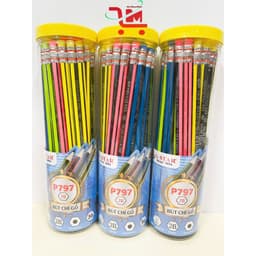 Lon 36 Cây Bút Chì Chuốt Gỗ Đen P797 GSTAR Ngòi 2B/ Ruột Chì Chịu Lực, Không Gãy, 1 Đầu Chì, 1 Đầu Gôm 6