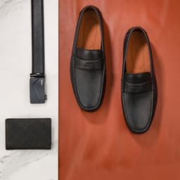 Giày Moccasin Nam LECOS LG50 Da Bò Thật Lót Thoáng Khí Khử Mùi Tốt 3