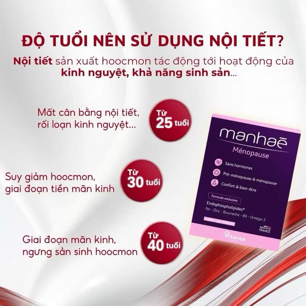 Manhaé Ménopause – giảm bốc hỏa, ngủ ngon, cân bằng nội tiết tự nhiên, an toàn. Hộp 60 Viên> BUN BUN SHOP