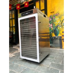 Tủ Sấy Thực Phẩm 20 Khay Vuông 30×35cm – Điều Chỉnh Nhiệt, Có Hẹn Giờ –Sấy 20–25kg/mẻ- inox cao cấp 1